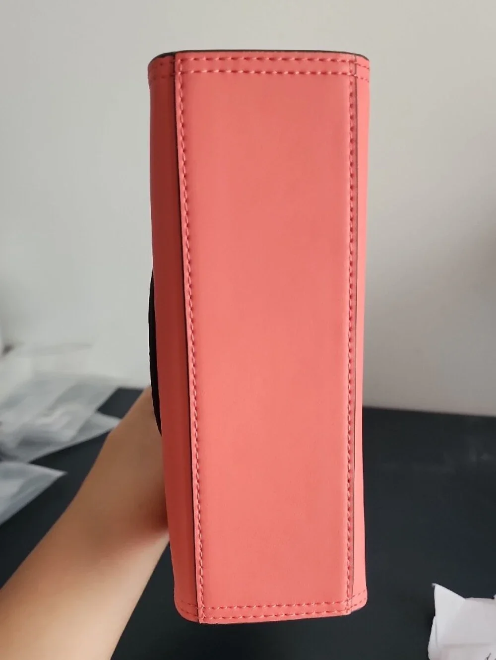 Tory Burch Ella Bio Coral Crush Mini Leather Crossbody, Brand New With NO Tags.